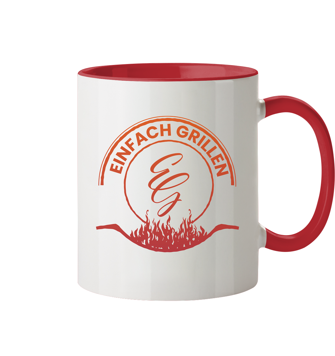 Ich bin grillsüchtig | Einfach Grillen - Tasse zweifarbig