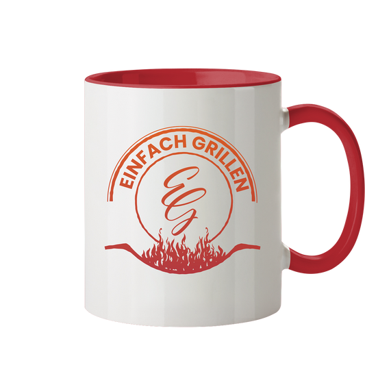 Ich bin grillsüchtig | Einfach Grillen - Tasse zweifarbig