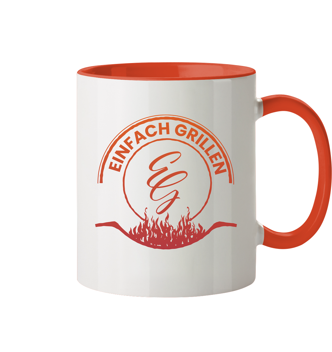 Ich bin grillsüchtig | Einfach Grillen - Tasse zweifarbig