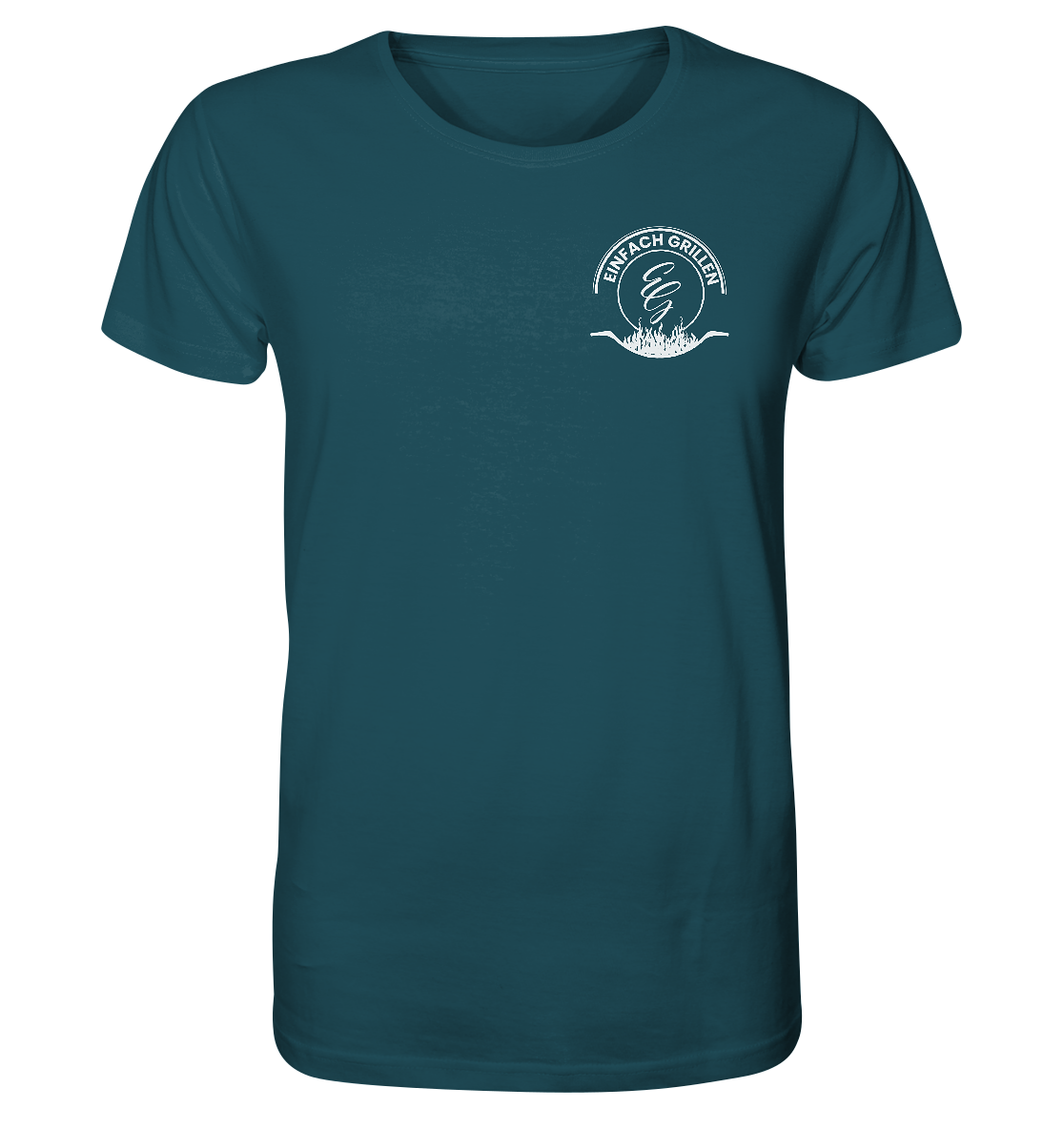 "Ok, das ist Einfach Grillen Merch" Organic T-Shirt