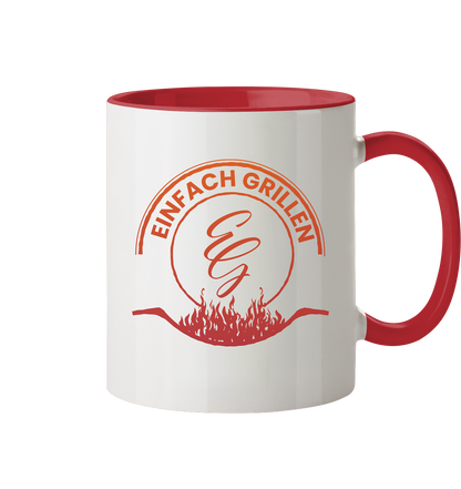 Ich bin grillsüchtig | Einfach Grillen - Tasse zweifarbig