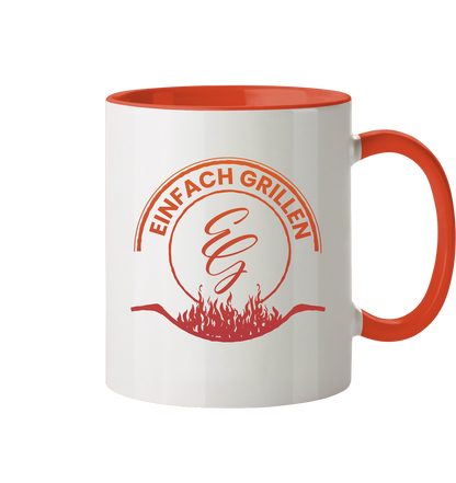 Ich bin grillsüchtig | Einfach Grillen - Tasse zweifarbig
